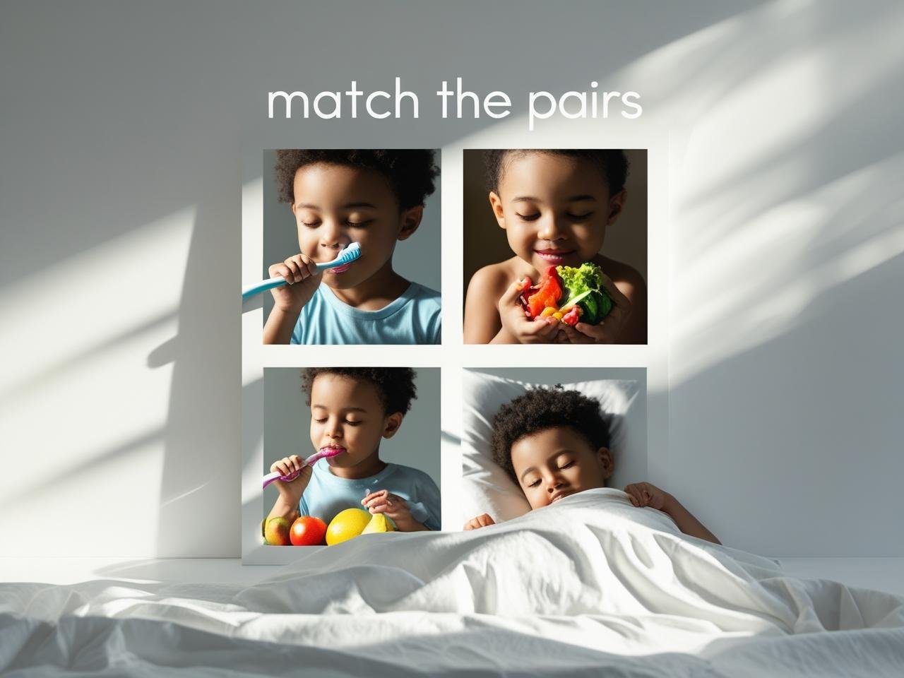 Match and Learn Healthy Habits