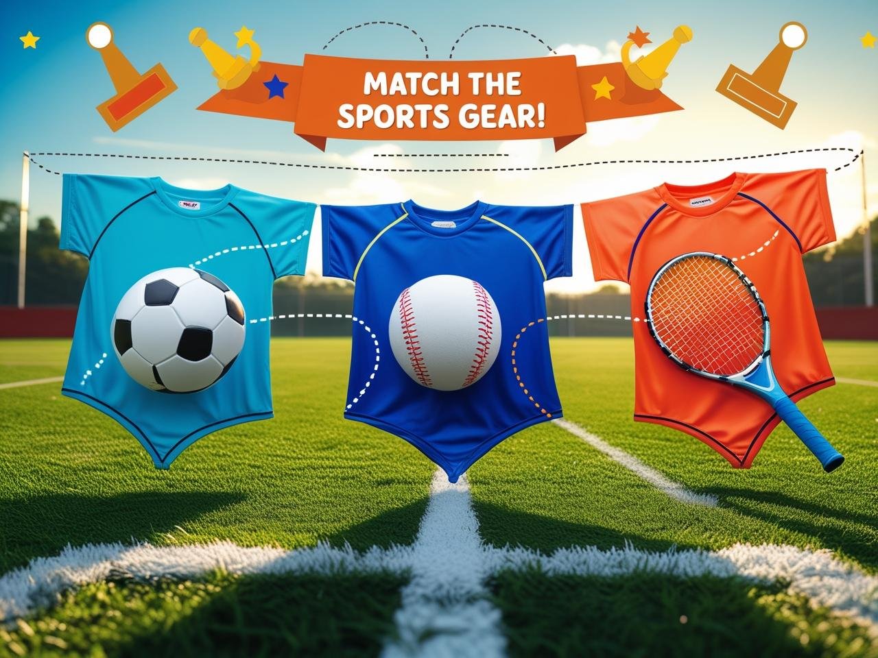 Match Sports Equipment with Names