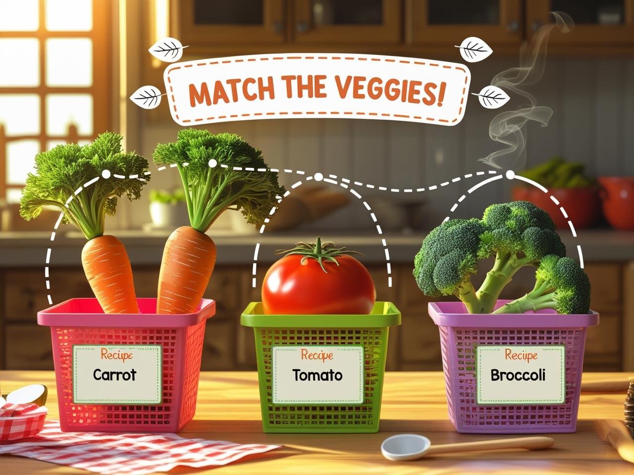 Match Vegetable Names with Pictures