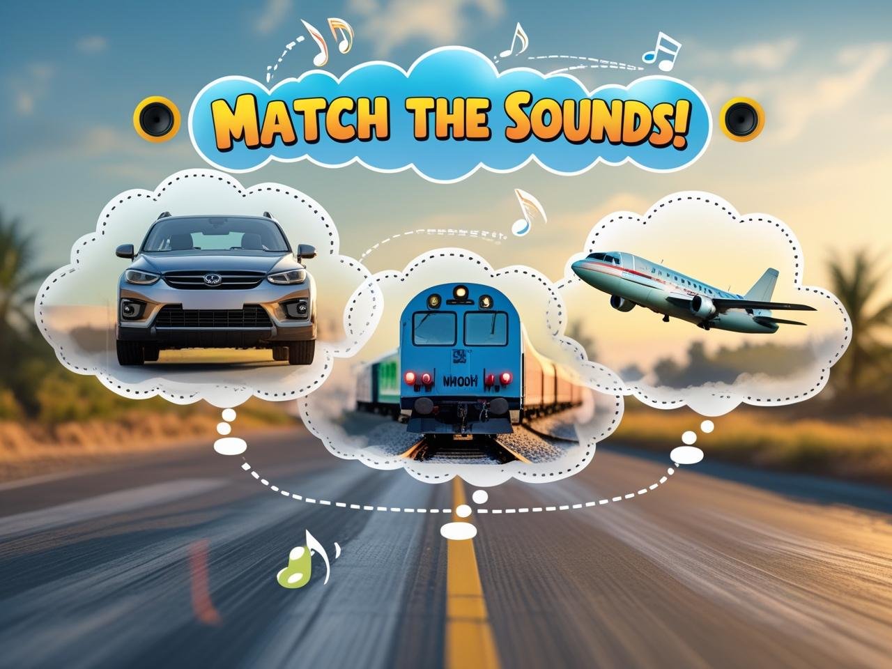 Match Vehicle Sounds with Pictures