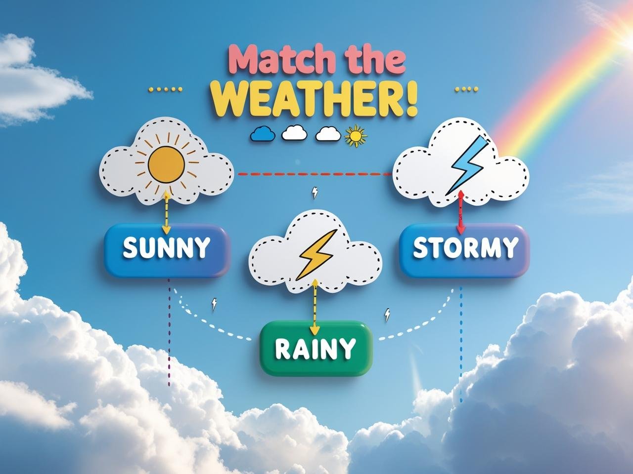 Match Weather Words with Symbols