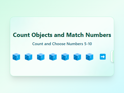 Count Objects and Match Numbers 5-10