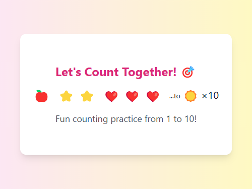 Count from 1 to 10!
