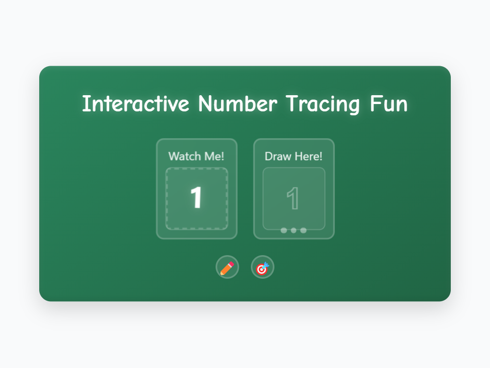 Interactive Number Tracing Fun